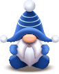 Blue Christmas Gnome